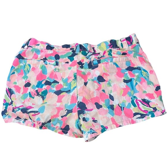 Lilly Pulitzer Pina Colada Girl's Sz 12 Shorts Adjustable Waist Bright Pink - Picture 3 of 3